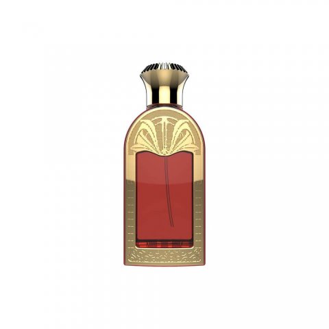 What is the process of forming the pattern on the perfume bottle?